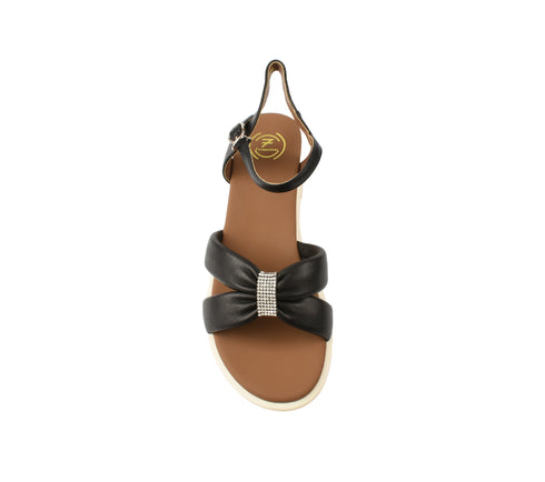 Sandale elegante, dama, FORMAZIONE, 49023 negru, piele naturala, toc